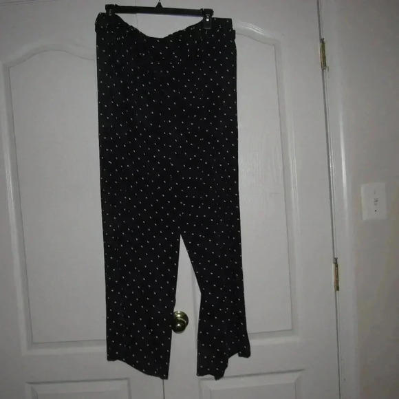 NWT TORRID Black Dot Weave Wide Leg Belted Pants Size 16 - Picture 1 of 2